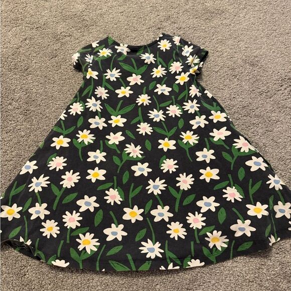 Hanna Andersson Black Floral Print Dress Sz 120cm - Picture 3 of 5